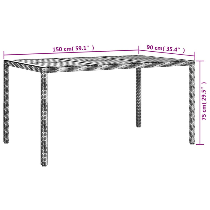 Set mobilier de grădină cu perne, 5 piese, gri, poliratan - WALTI WALTI