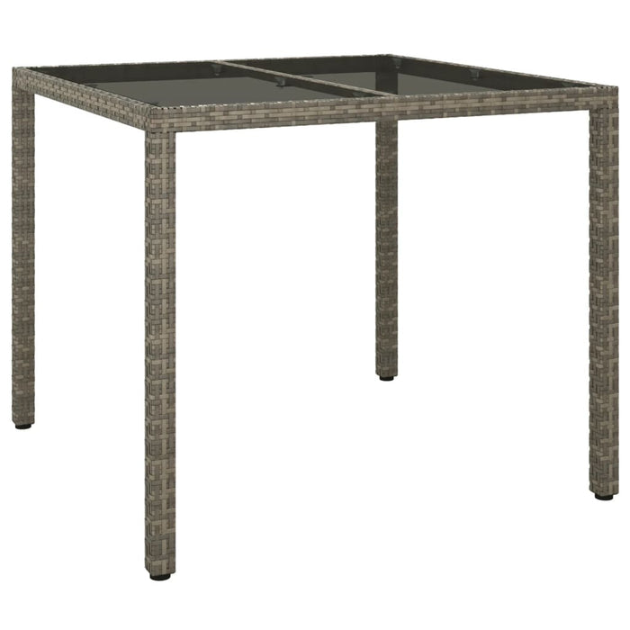 Set mobilier de grădină cu perne, 5 piese, gri, poliratan - WALTI WALTI