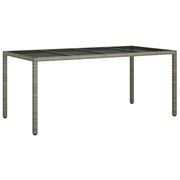 Set mobilier grădină cu perne, 9 piese, gri, poliratan - WALTI WALTI
