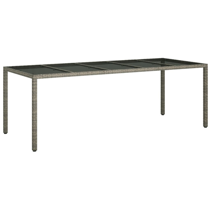 Set mobilier de grădină cu perne, 11 piese, gri, poliratan WALTI