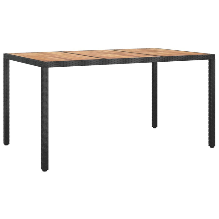 Set mobilier de grădină cu perne, 5 piese, negru, poliratan - WALTI WALTI