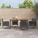 Set mobilier de grădină cu perne, 5 piese, negru, poliratan - WALTI WALTI