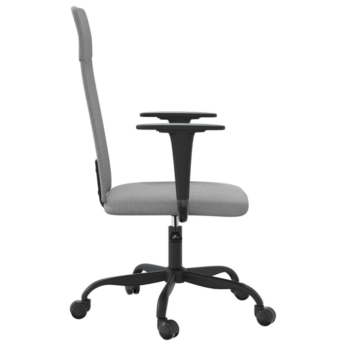 Scaun de birou reglabil în înălțime, gri deschis, textil - WALTI WALTI