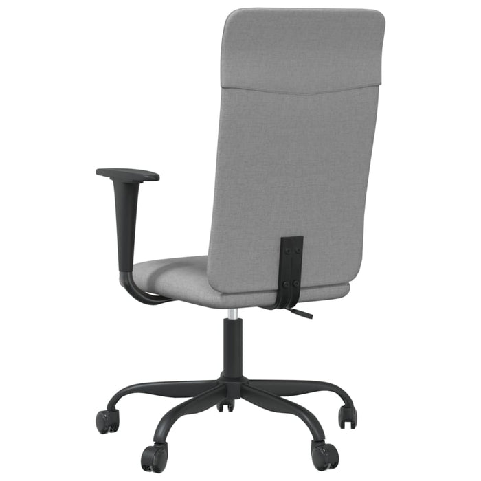 Scaun de birou reglabil în înălțime, gri deschis, textil - WALTI WALTI