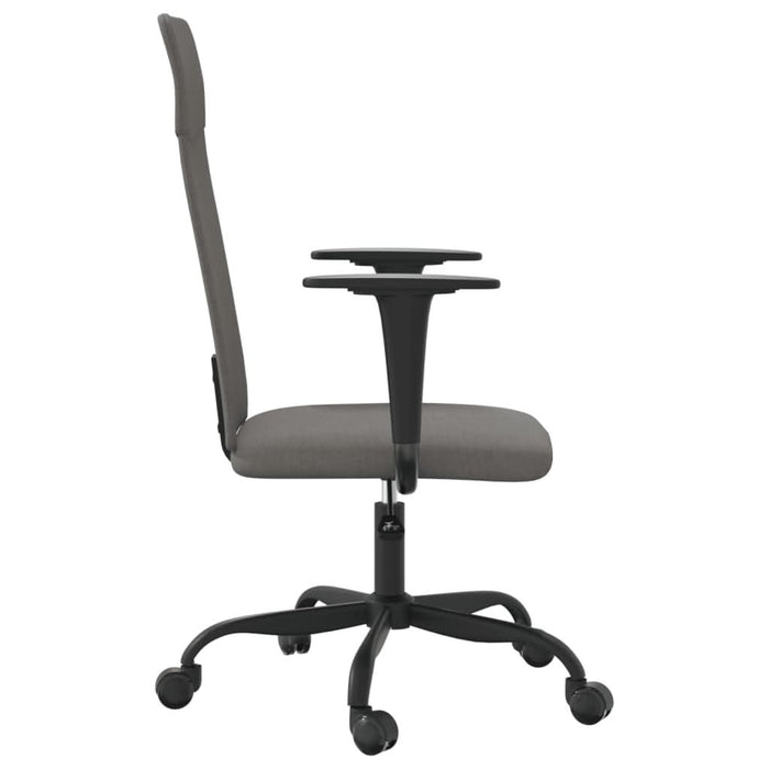 Scaun de birou reglabil în înălțime, gri închis, textil - WALTI WALTI