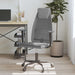 Scaun birou reglabil în înălțime, gri, piele artificială/plasă - WALTI WALTI