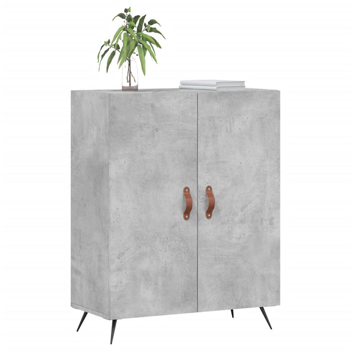 Dulap, gri beton, 69,5x34x90 cm, lemn compozit WALTI