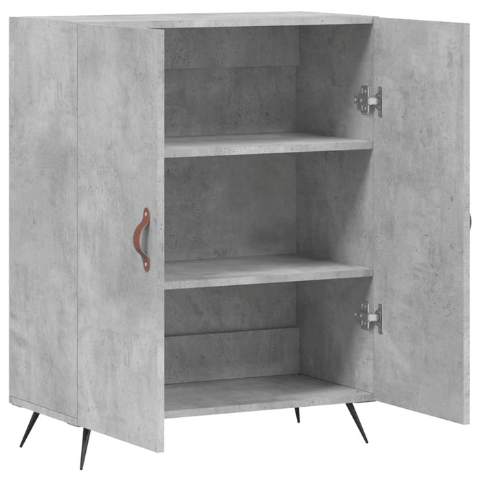 Dulap, gri beton, 69,5x34x90 cm, lemn compozit WALTI