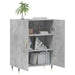 Dulap, gri beton, 69,5x34x90 cm, lemn compozit - WALTI WALTI
