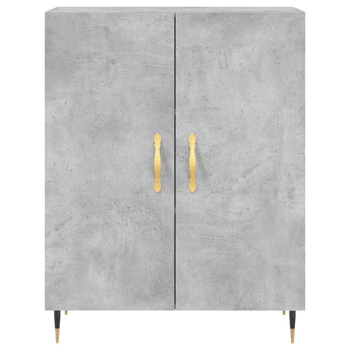 Dulap, gri beton, 69,5x34x90 cm, lemn compozit - WALTI WALTI