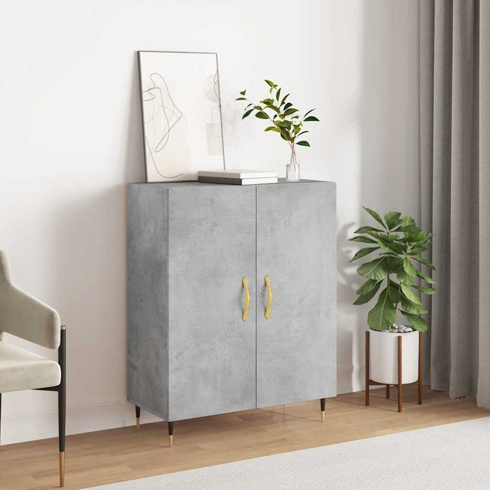 Dulap, gri beton, 69,5x34x90 cm, lemn compozit - WALTI WALTI