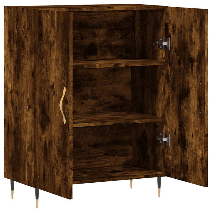 Dulap, stejar fumuriu, 69,5x34x90 cm, lemn compozit - WALTI WALTI