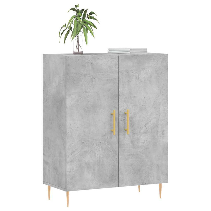 Dulap, gri beton, 69,5x34x90 cm, lemn compozit WALTI