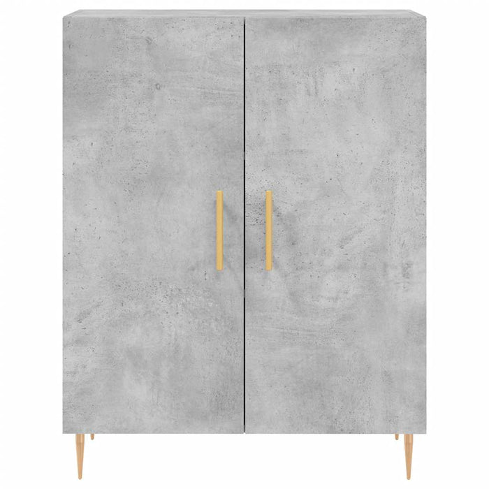 Dulap, gri beton, 69,5x34x90 cm, lemn compozit WALTI