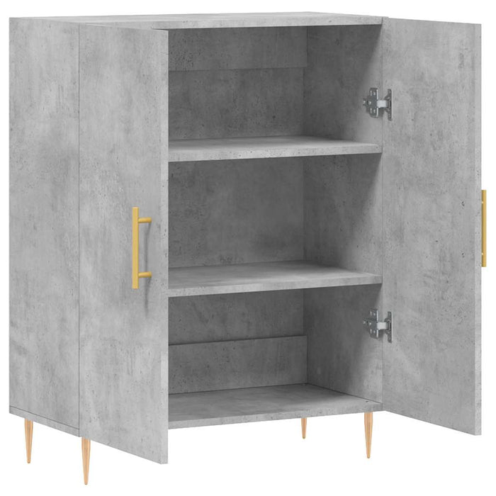 Dulap, gri beton, 69,5x34x90 cm, lemn compozit WALTI