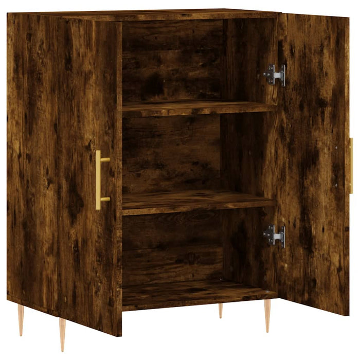 Dulap, stejar fumuriu, 69,5x34x90 cm, lemn compozit WALTI