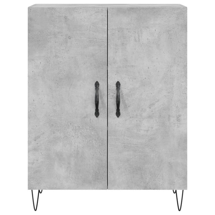 Dulap, gri beton, 69,5x34x90 cm, lemn compozit WALTI