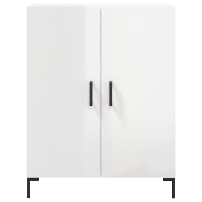 Dulap, alb extralucios, 69,5x34x90 cm, lemn compozit WALTI