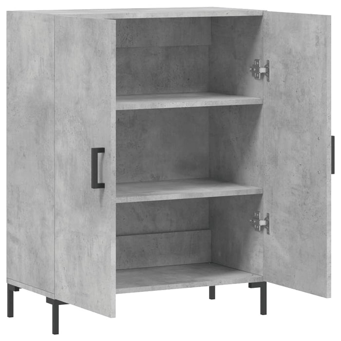 Dulap, gri beton, 69,5x34x90 cm, lemn compozit WALTI