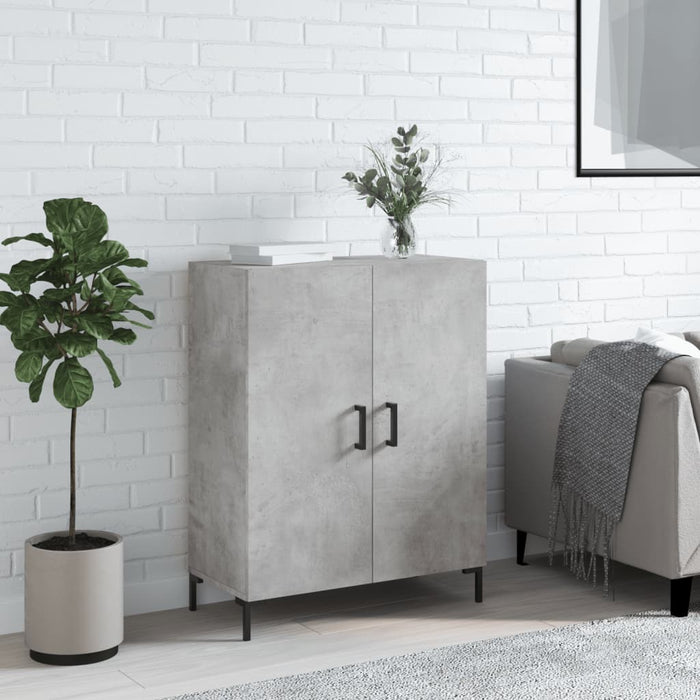 Dulap, gri beton, 69,5x34x90 cm, lemn compozit WALTI