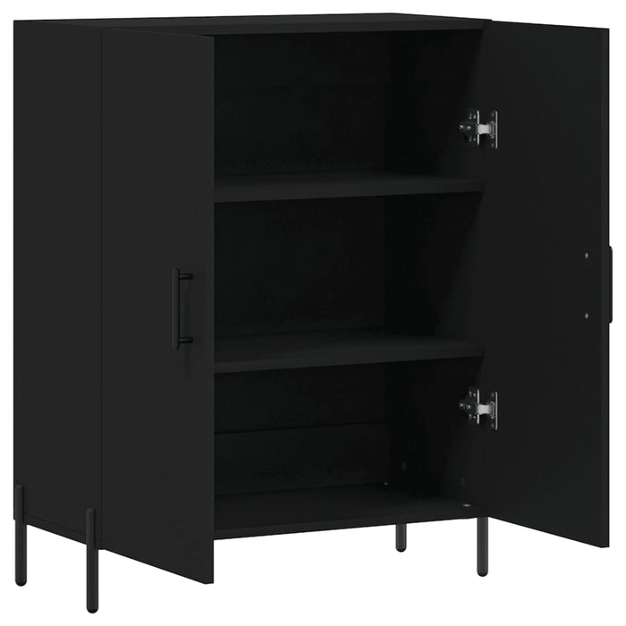 Dulap, negru, 69,5x34x90 cm, lemn compozit WALTI