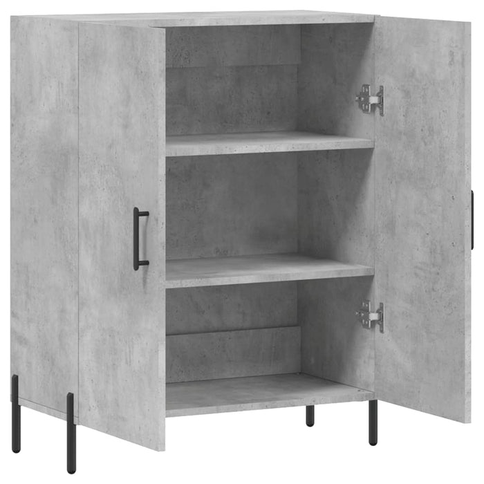 Dulap, gri beton, 69,5x34x90 cm, lemn compozit WALTI