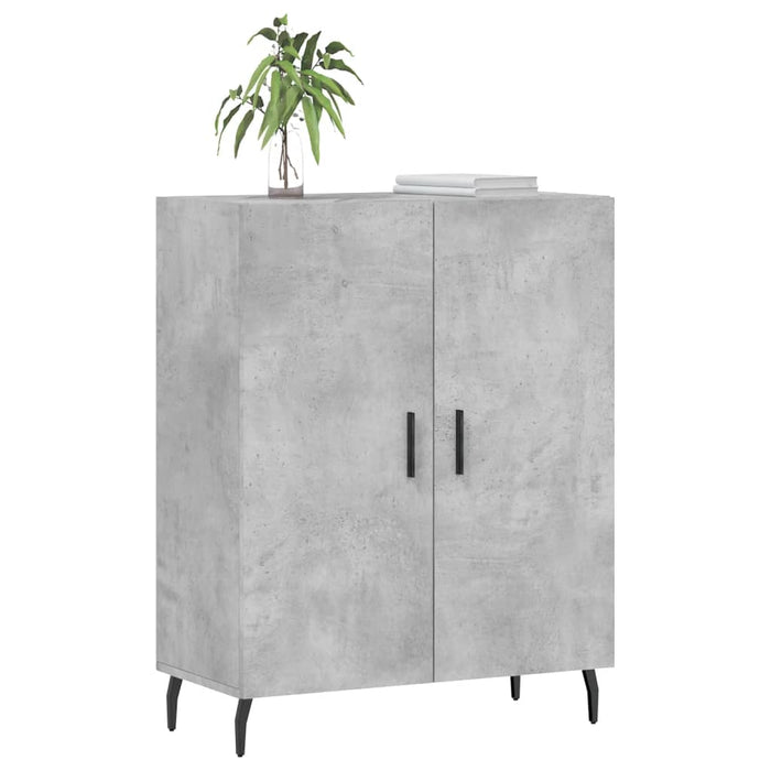 Dulap, gri beton, 69,5x34x90 cm, lemn compozit WALTI