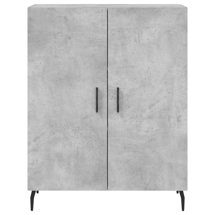 Dulap, gri beton, 69,5x34x90 cm, lemn compozit WALTI