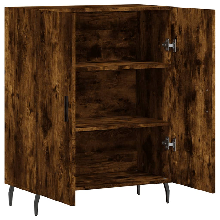 Dulap, stejar fumuriu, 69,5x34x90 cm, lemn compozit - WALTI WALTI
