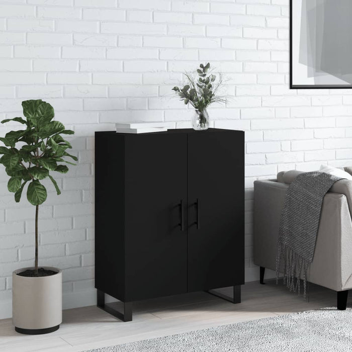 Dulap, negru, 69,5x34x90 cm, lemn compozit WALTI