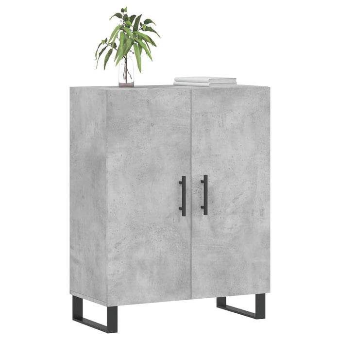 Dulap, gri beton, 69,5x34x90 cm, lemn compozit WALTI