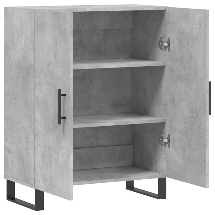 Dulap, gri beton, 69,5x34x90 cm, lemn compozit WALTI