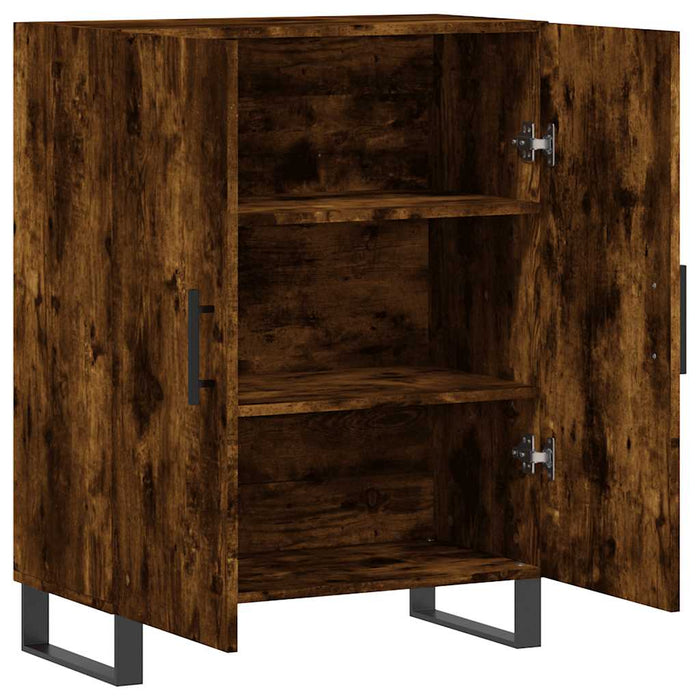 Dulap, stejar fumuriu, 69,5x34x90 cm, lemn compozit - WALTI WALTI
