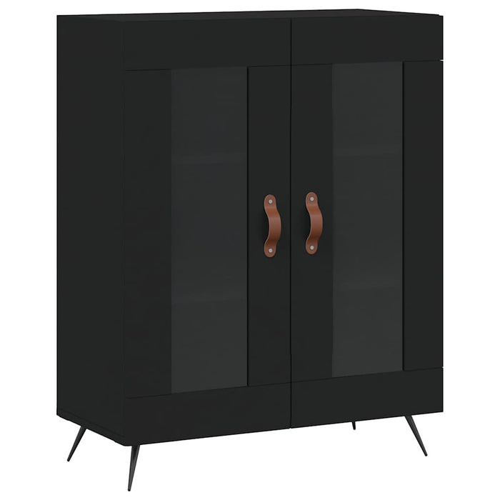 Dulap, negru, 69,5x34x90 cm, lemn compozit WALTI