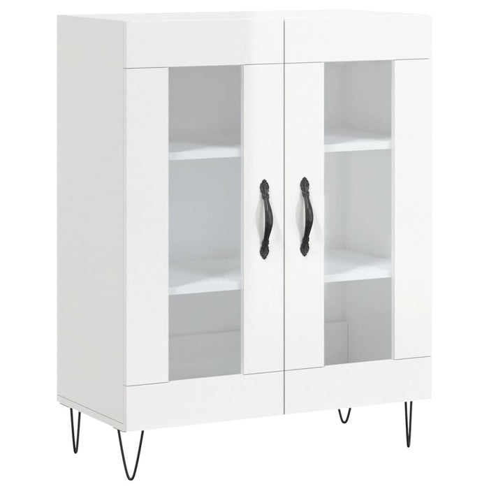 Dulap, alb extralucios, 69,5x34x90 cm, lemn compozit WALTI