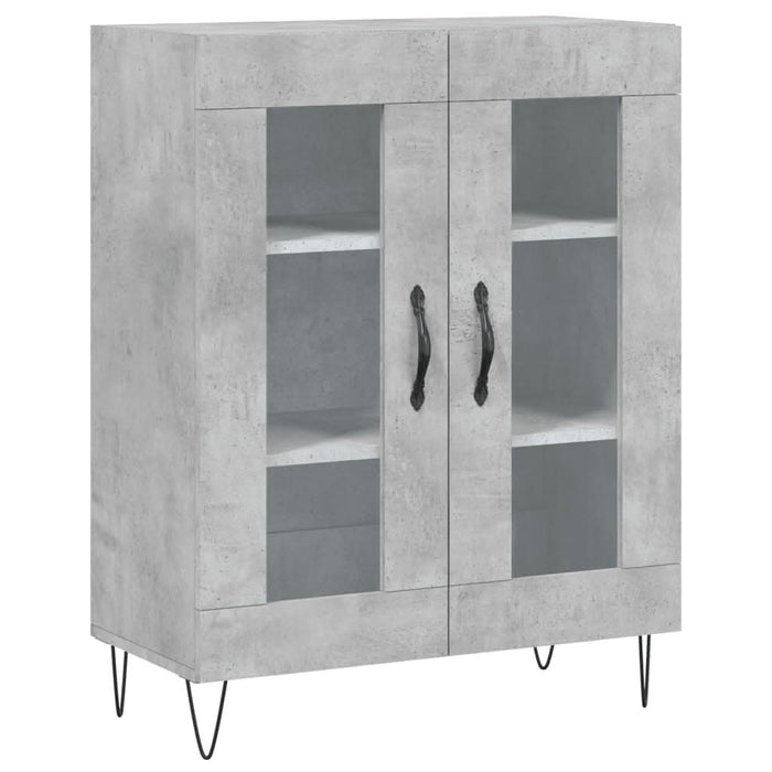 Dulap, gri beton, 69,5x34x90 cm, lemn compozit - WALTI WALTI