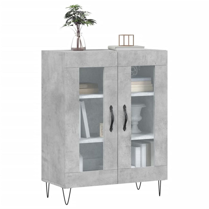 Dulap, gri beton, 69,5x34x90 cm, lemn compozit - WALTI WALTI
