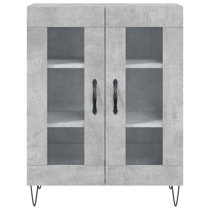Dulap, gri beton, 69,5x34x90 cm, lemn compozit - WALTI WALTI