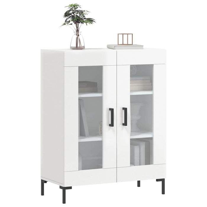 Dulap, alb extralucios, 69,5x34x90 cm, lemn compozit WALTI