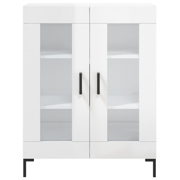 Dulap, alb extralucios, 69,5x34x90 cm, lemn compozit WALTI