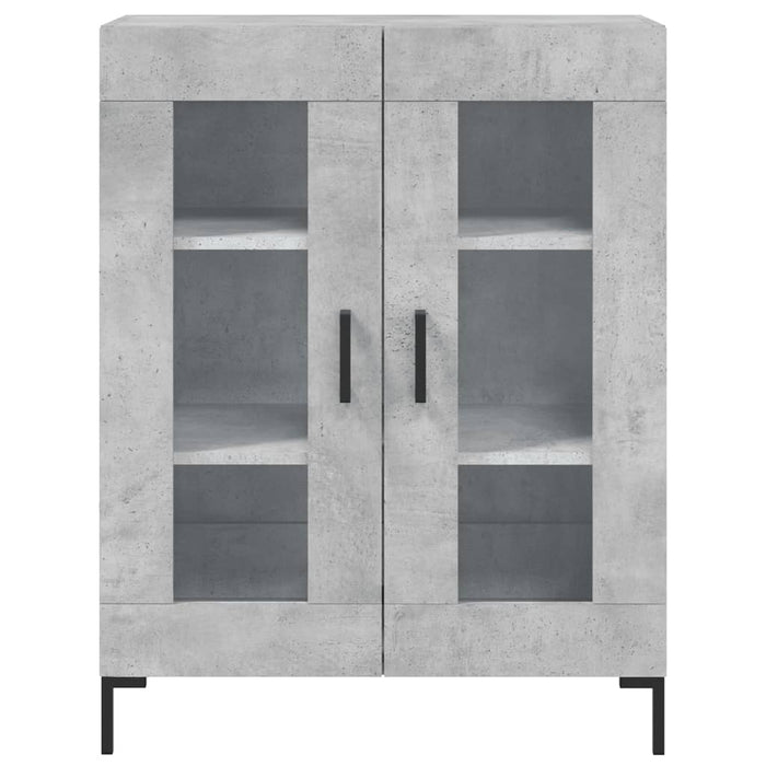 Dulap, gri beton, 69,5x34x90 cm, lemn compozit WALTI
