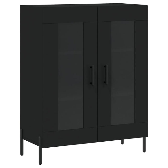 Dulap, negru, 69,5x34x90 cm, lemn compozit WALTI