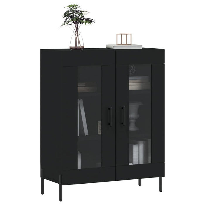 Dulap, negru, 69,5x34x90 cm, lemn compozit WALTI
