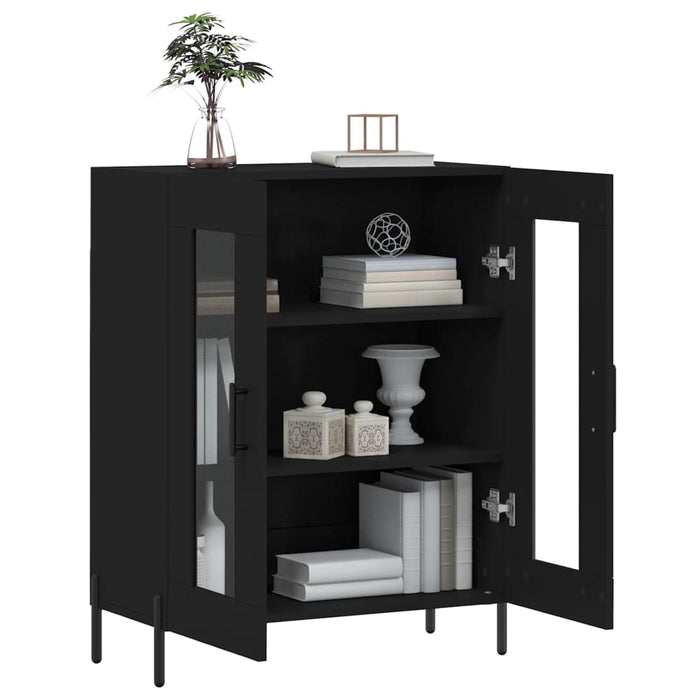 Dulap, negru, 69,5x34x90 cm, lemn compozit WALTI