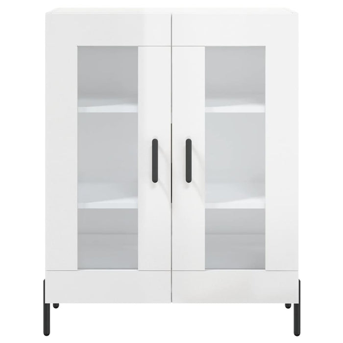 Dulap, alb extralucios, 69,5x34x90 cm, lemn compozit WALTI