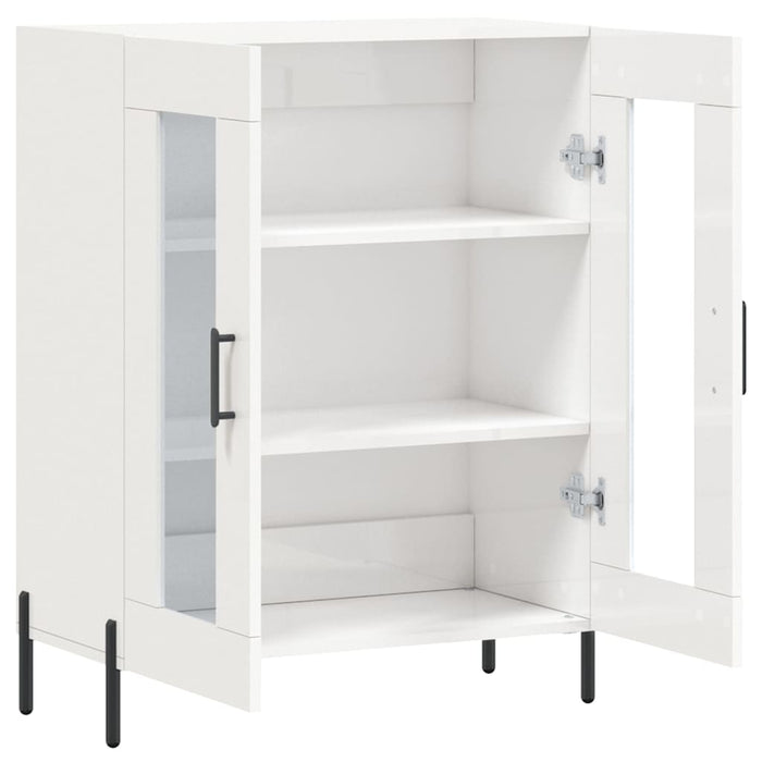 Dulap, alb extralucios, 69,5x34x90 cm, lemn compozit WALTI