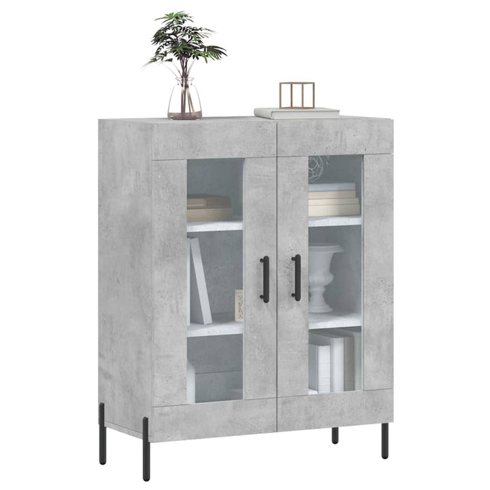 Dulap, gri beton, 69,5x34x90 cm, lemn compozit WALTI