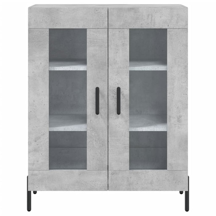 Dulap, gri beton, 69,5x34x90 cm, lemn compozit WALTI