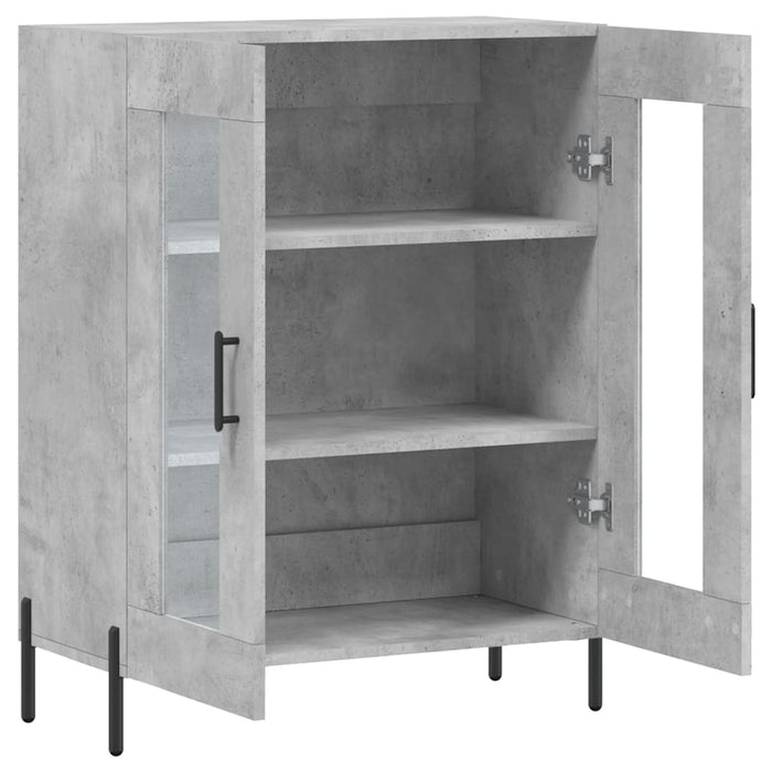 Dulap, gri beton, 69,5x34x90 cm, lemn compozit WALTI