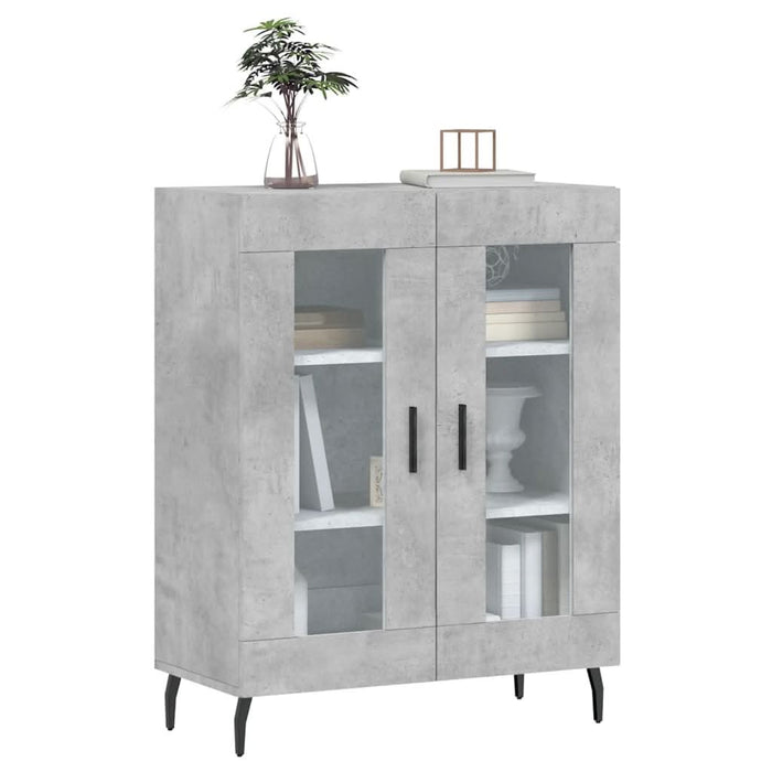 Dulap, gri beton, 69,5x34x90 cm, lemn compozit - WALTI WALTI